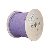 Bobina de Cable Blindado S/FTP de 4 pares, Cat7A, Inmune a Ruido e Interferencias, LS0H (Bajo humo, Cero Halógenos), Color Violeta, 305 m - SILYMX