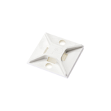 Sujetador Para Cable De 4 Vías Con Adhesivo 25.4 X 25.4Mm (1In X 1In) Color Blanco 1 Pieza - SILYMX