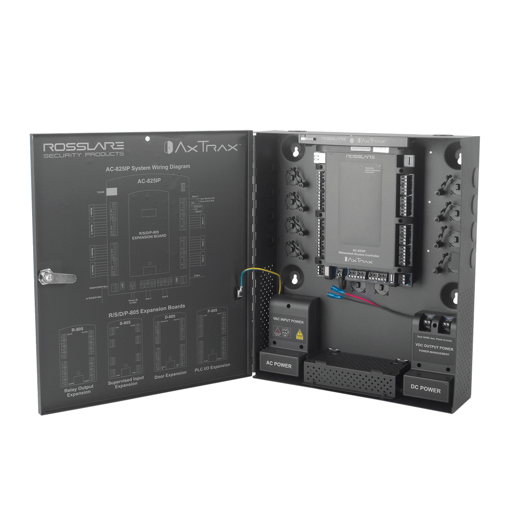 Controlador De Acceso Lectores De Huella 4 16 Vca Tcp/Ip Eventos 500000 Tarjetas 100000 Gabinete Incluido Software Gratuito Ac-825Ip Ac-825Ip - SILYMX