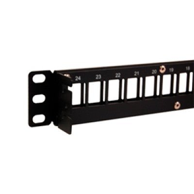 Panel de Parcheo Belden Modular de 24 Puertos 1U Negro - SILYMX
