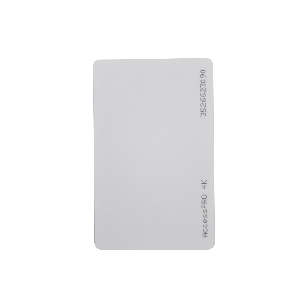 Tarjeta control de acceso MIFARE Classic Tipo ISO Card Memoria 4Kb Imprimible Frecuencia 13.56 Mhz formato CR80 ACCESS-CARD-M4K - SILYMX