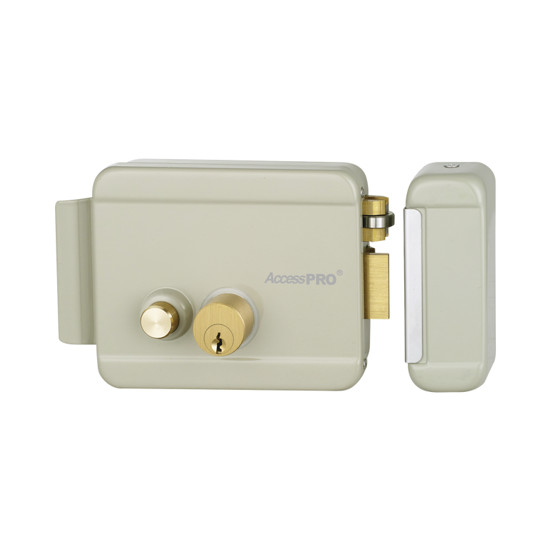 Cerradura Eléctrica con botón de salida Incluye Llave Exterior Derecha ACCESSRIMB - SILYMX
