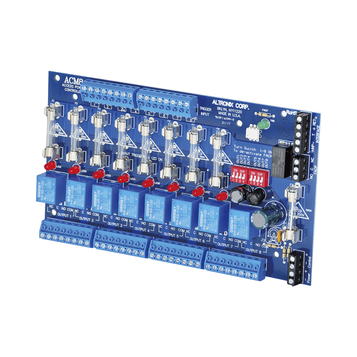 TARJETA DE CONTROL DE ALIMENTACIÓN DE 8 CANALES - SILYMX