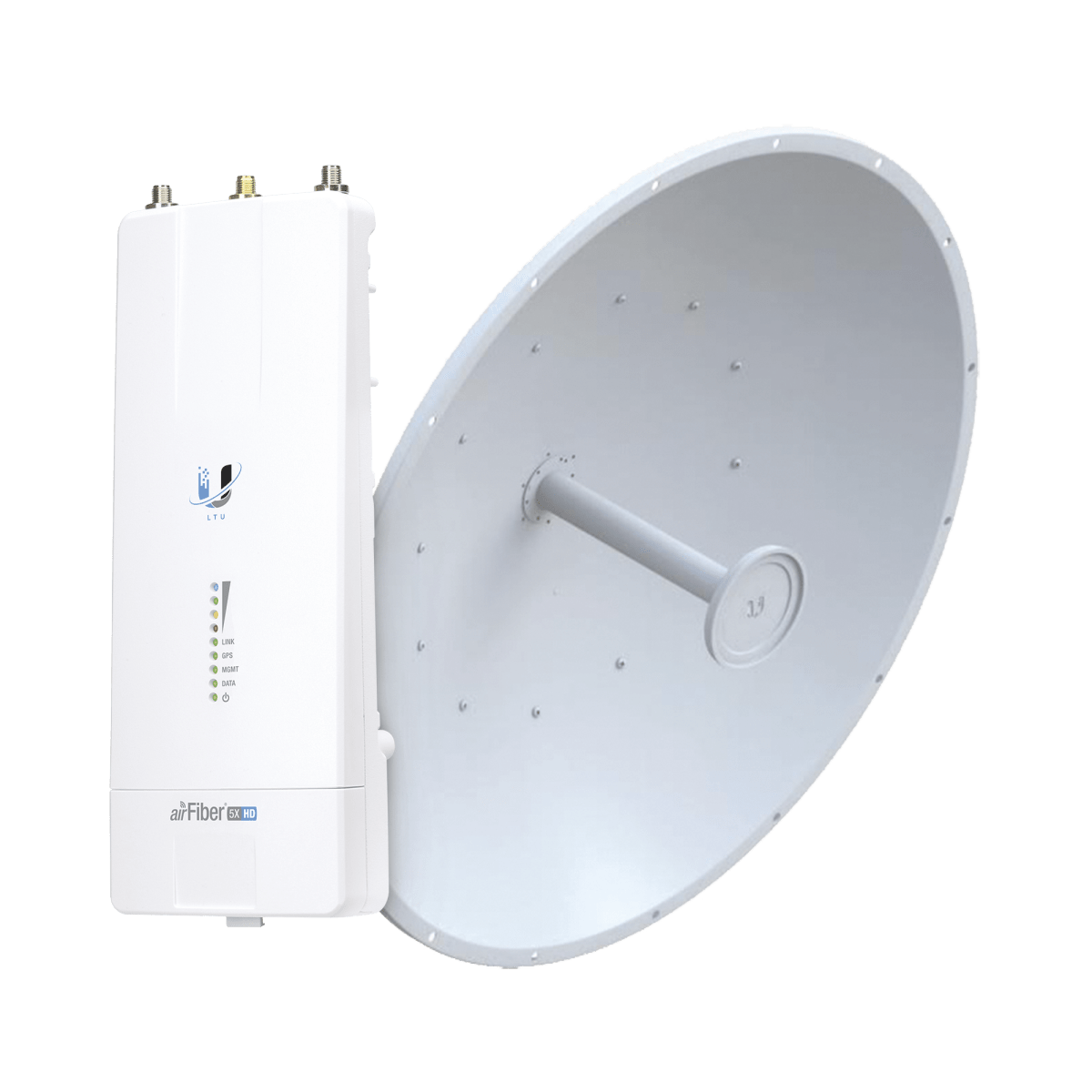 Airfiber Kit AF5X-HD con Antena Fiber 34 dBi Slam-45 - SILYMX