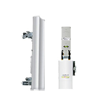 Antena sectorial para radio estaciones base airMAX de 120 grados de cobertura horizontal, 2 GHz (2.3-2.7 GHz) de 15 dBi - SILYMX