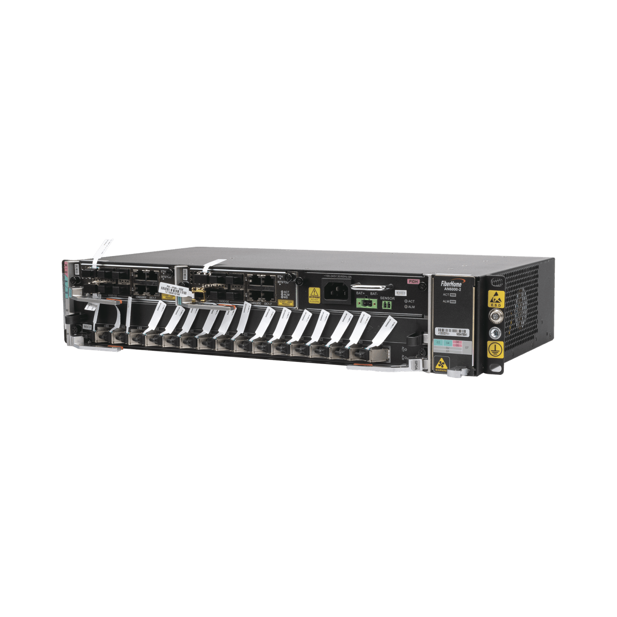 OLT Carrier Class Modular GPON, 2 Ranuras, 1 Tarjeta GPOA de 16 puertos GPON, 1 Fuente de CA, 2 UR - SILYMX