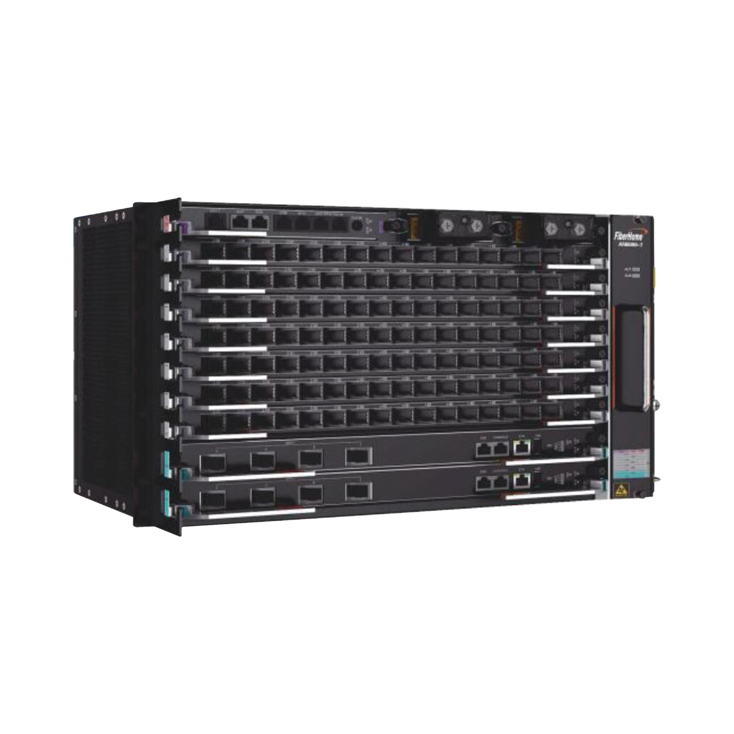 OLT Carrier Class Modular GPON, 6 Ranuras de Servicio, 1 Tarjeta de Servicio 16 puertos GPON, crecimiento hasta 96 puertos GPON, 6 UR - SILYMX