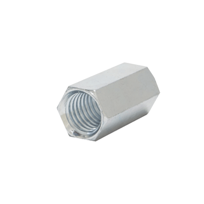 Cople hexagonal roscado cuerda maquina galvanizado de 12.7 mm (1/2"). ANC-CH12114 - SILYMX