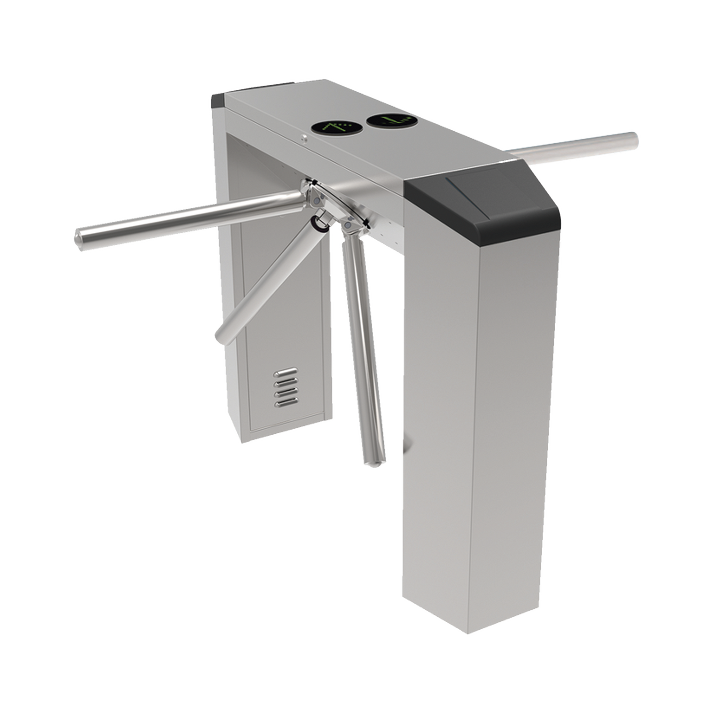 Torniquete Industrial en Acero Inoxidable, Bidireccional, Espacio para Lectora de Proximidad, Uso 100% Exterior - SILYMX