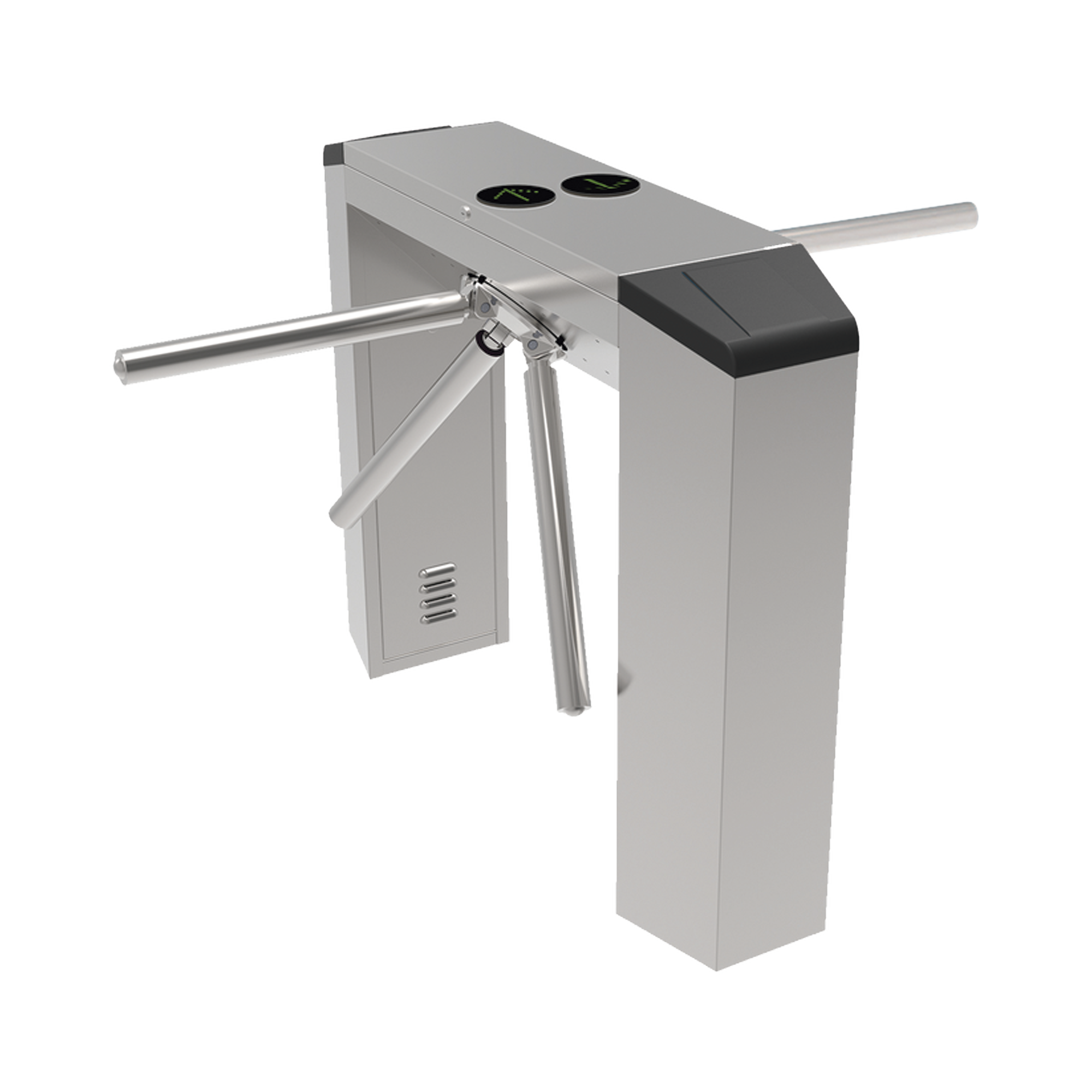 Torniquete Industrial en Acero Inoxidable, Bidireccional, Espacio para Lectora de Proximidad, Uso 100% Exterior - SILYMX