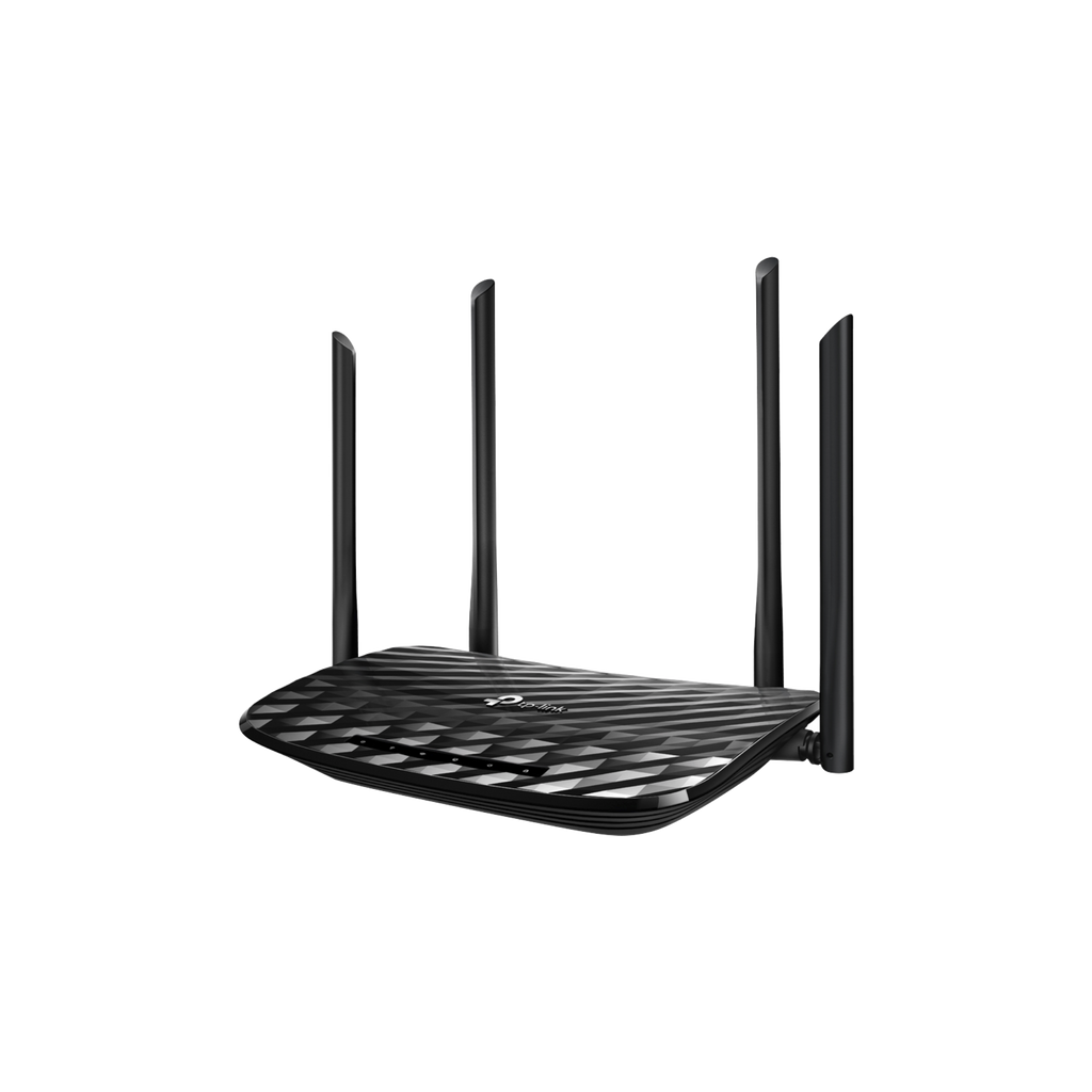 Router inalámbrico AC 1200 doble banda 1 puerto WAN 10/100/1000 Mbps Y 4 puertos LAN 10/100/1000 Mbps