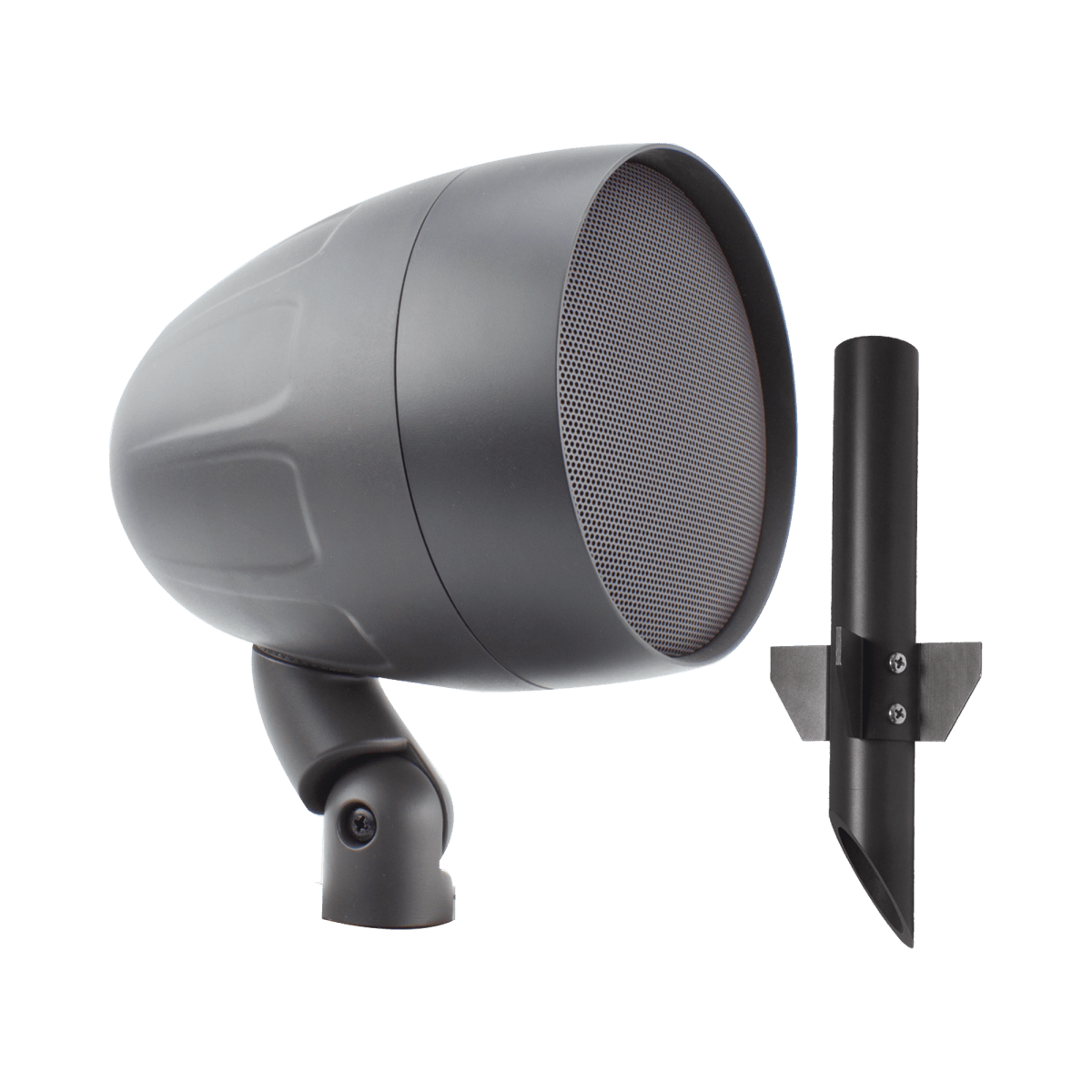 Acoustiscape 6.5in Landscape exterior, altavoz de 2 vías, 2.5-50 Watts, 8 ohms|70V|100V Switchable, incluye estaca - SILYMX