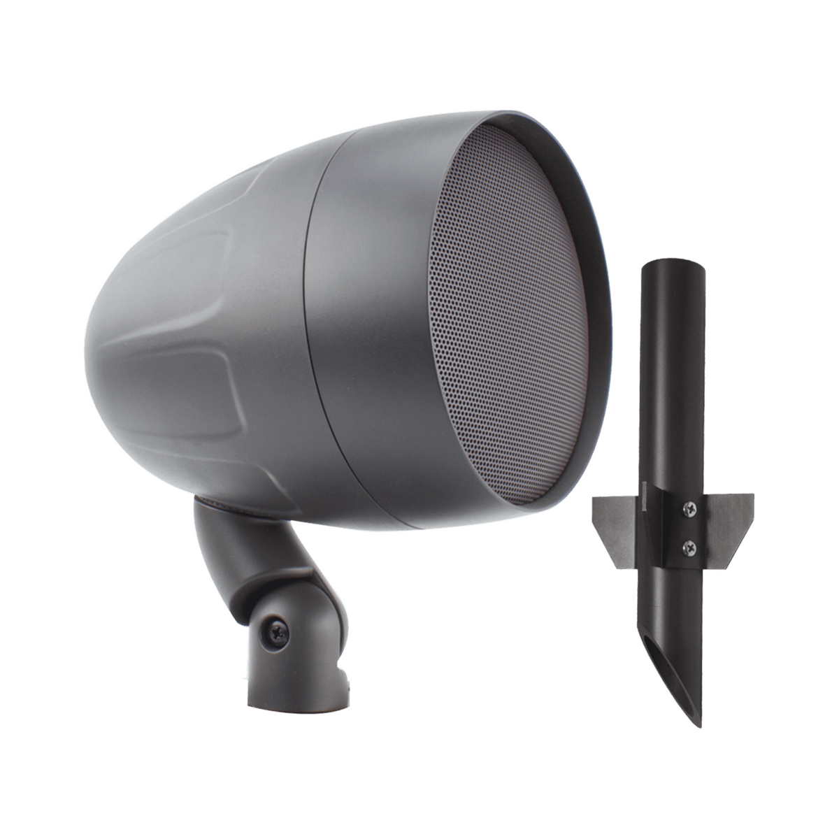 Acoustiscape 8in Landscape exterior, altavoz de 2 vías, 4-64 Watts, 8 ohms|70V|100V Switchable, incluye estaca - SILYMX