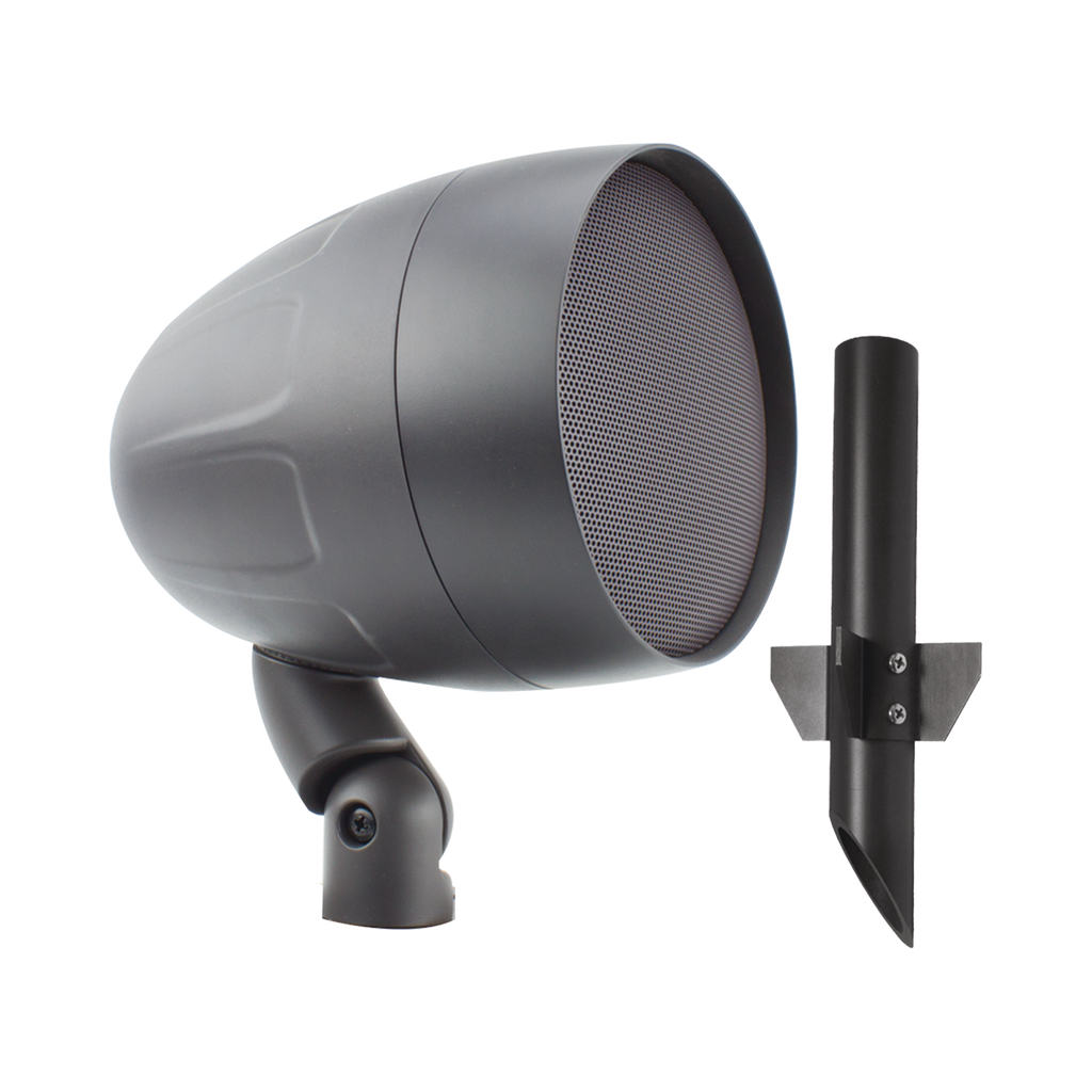 Acoustiscape 8in Landscape exterior, altavoz de 2 vías, 4-64 Watts, 8 ohms|70V|100V Switchable, incluye estaca - SILYMX