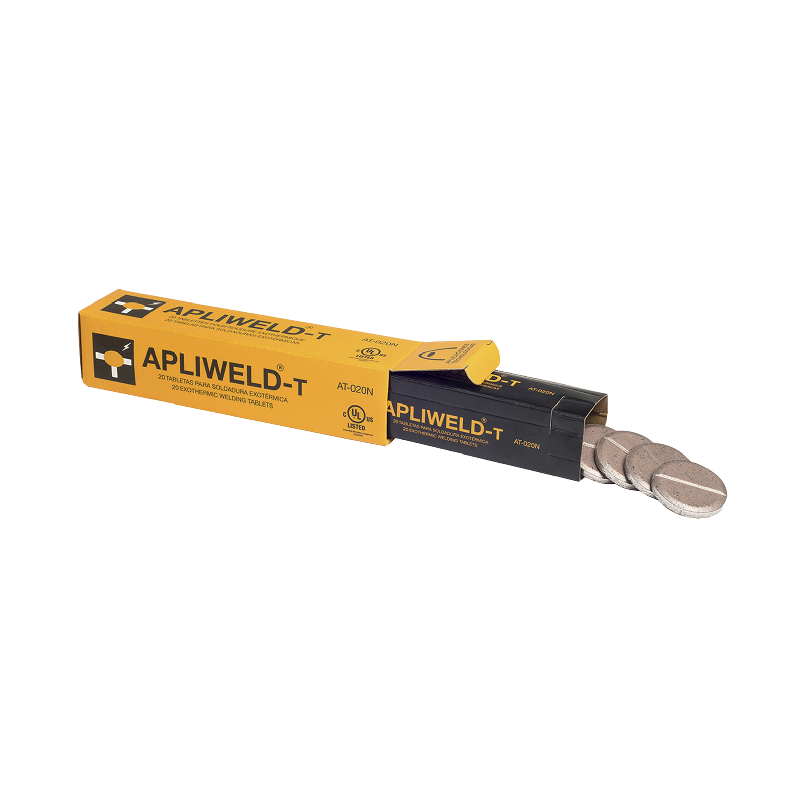 Apliweld-T. Tabletas de Compuesto para Soldadura Exotérmica (Diámetro 43 mm). 20 Piezas. - SILYMX