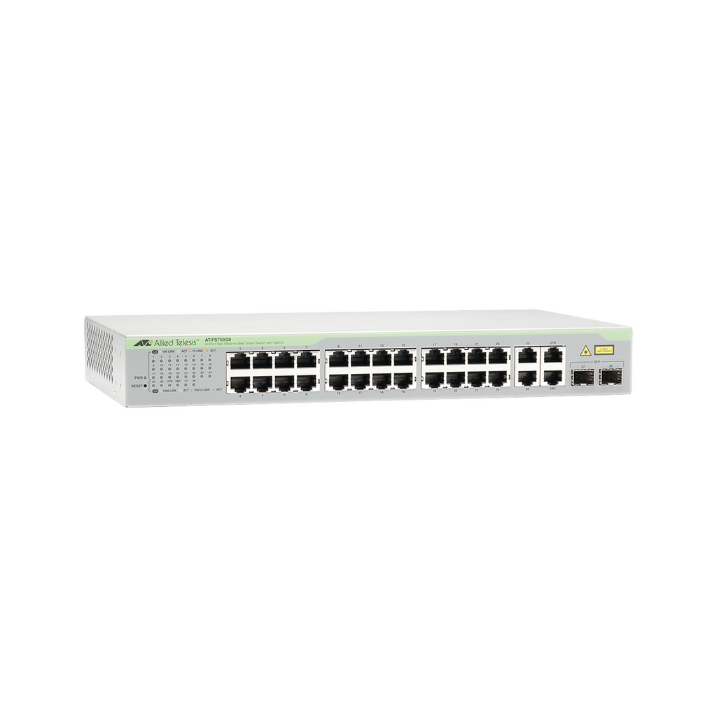 Switch WebSmart de 24 puertos 10/100 Mbps + 2 puertos 10/100/1000 Mbps + 2 SFP Gigabit Combo - SILYMX