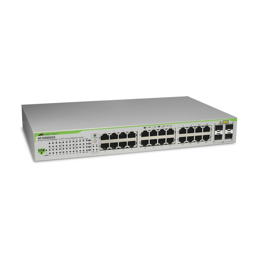 Switch Gigabit WebSmart de 24 puertos 10/100/1000 Mbps (4 x Combo) + 4 puertos gigabit SFP (Combo) - SILYMX