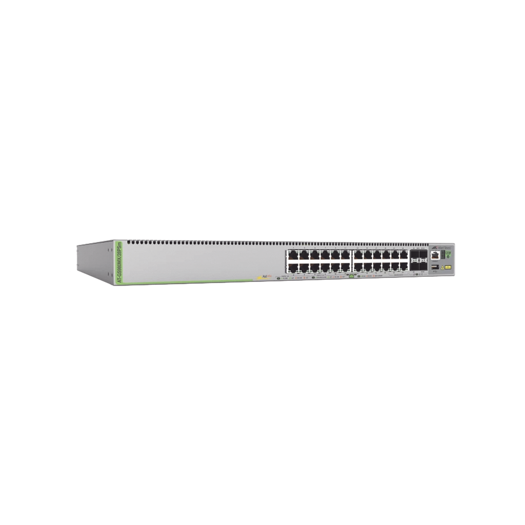 Switch L3, Stack, 20 puertos 1G POE+, 4 MultiGigabit POE+, 4 puertos SFP+, PSU FIJA - SILYMX