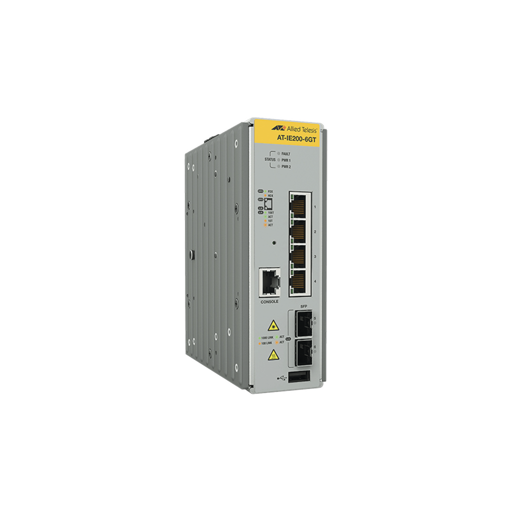 Switch Industrial Administrable Capa 2 de 4 Puertos 10/100/1000 Mbps + 2 Puertos SFP - SILYMX