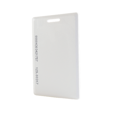 Tarjeta de proximidad estándar 125 KHz 26 Bits, perforada (gruesa), fabricada con el PVC más resistente de la industria - SILYMX