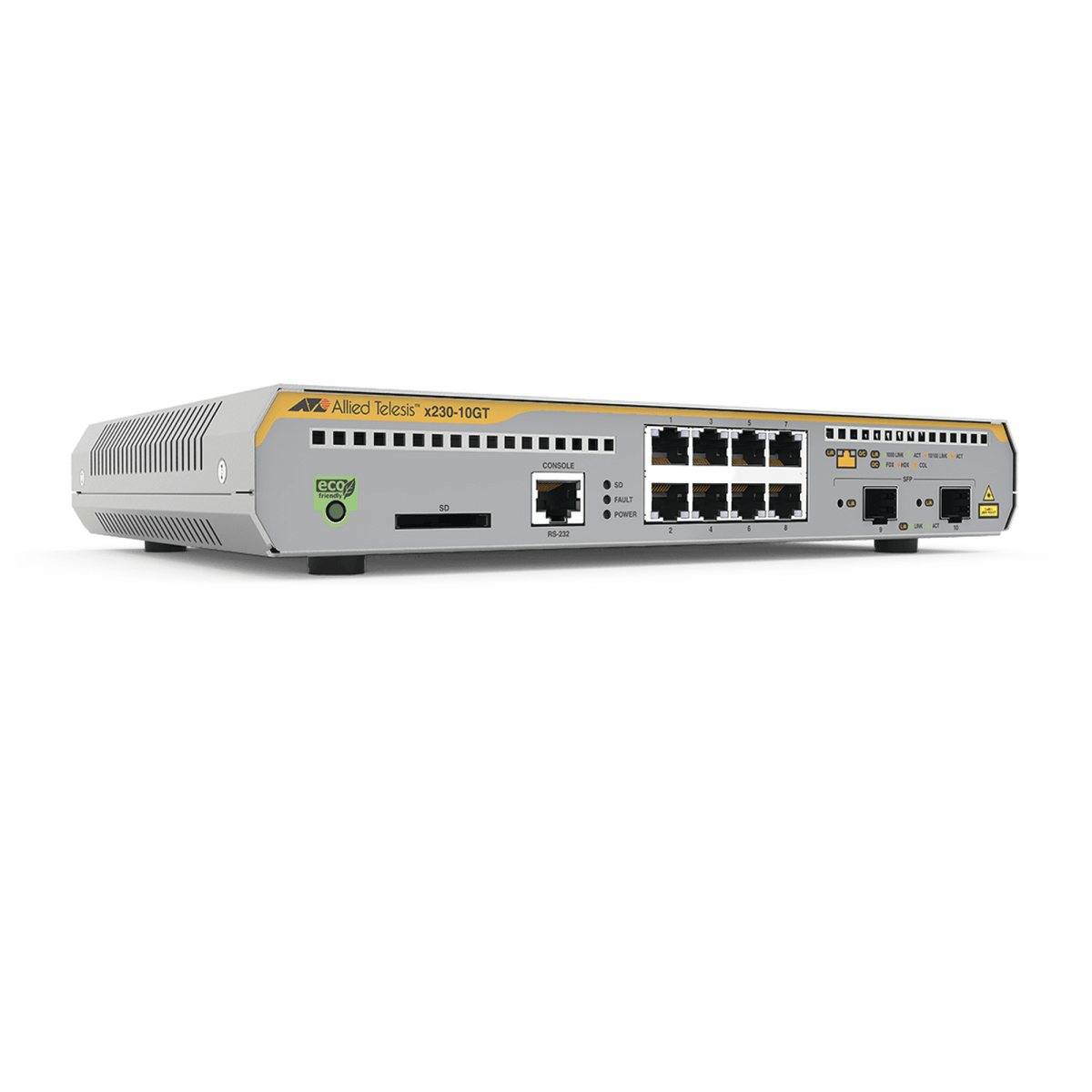 Switch Administrable Capa 3, 8 puertos 10/100/1000 Mbps + 2 puertos SFP Gigabit - SILYMX