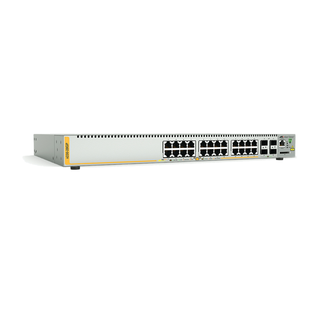 Switch PoE+ Administrable Capa 3, 24 Puertos 10/100/1000 Mbps + 4 SFP Gigabit, 370 W - SILYMX