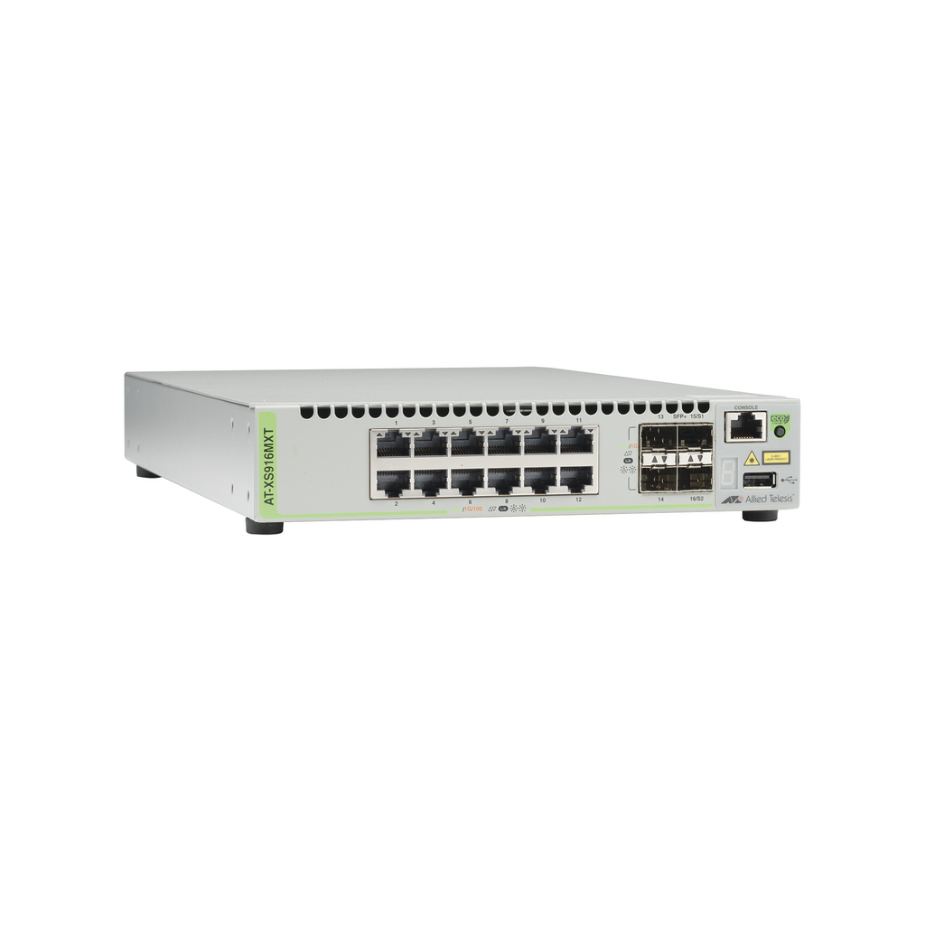 Switch Capa 3 Stackeable 10 Gigabit , 12 puertos 100/1000/10G Base-T (RJ-45) y 4 puertos SFP/SFP+ 10G - SILYMX