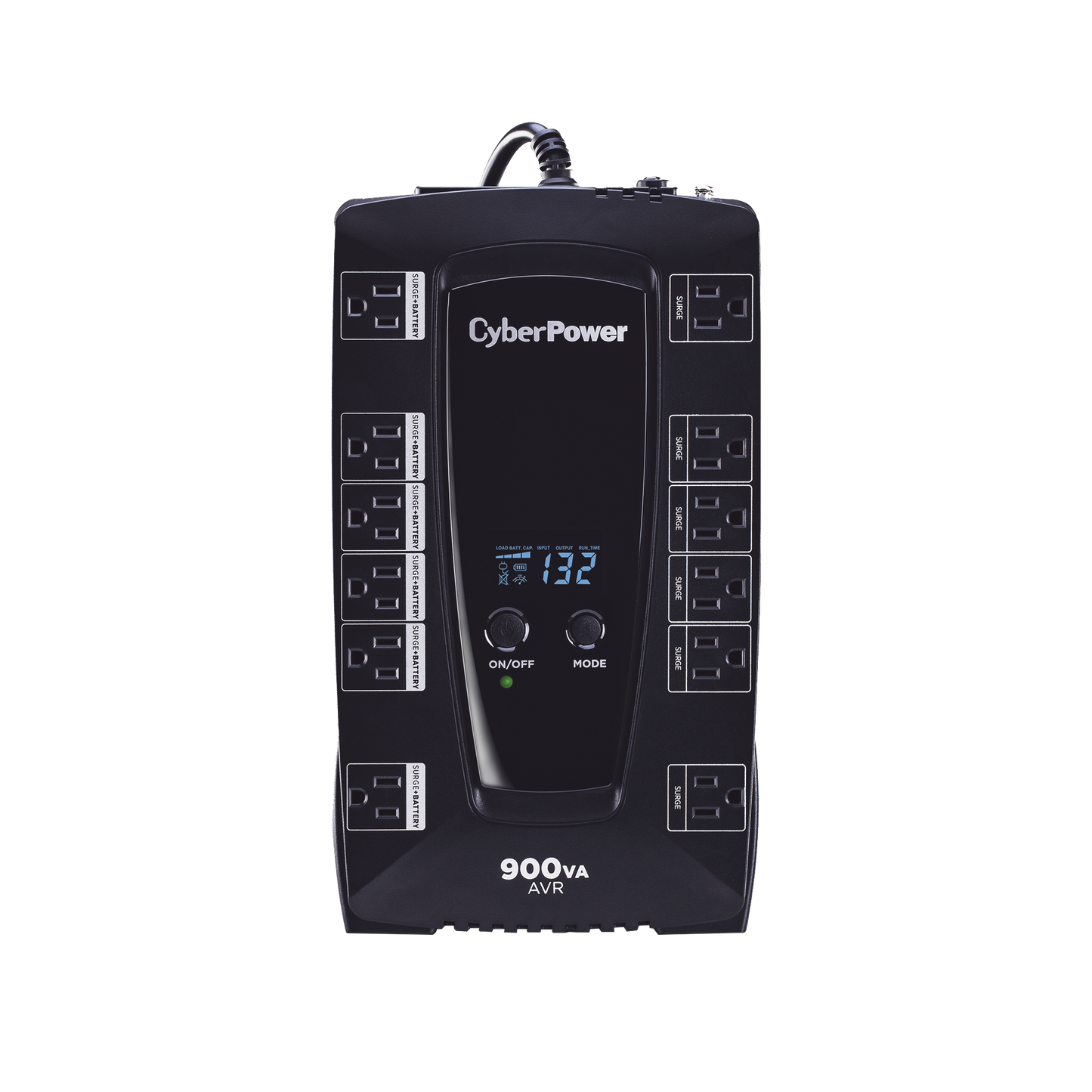 UPS de 900 VA/480 W Topología Línea Interactiva Entrada 120 Vca NEMA 5-15P Tipo Gabinete Compacto Con 12 Tomas NEMA 5-15R - SILYMX