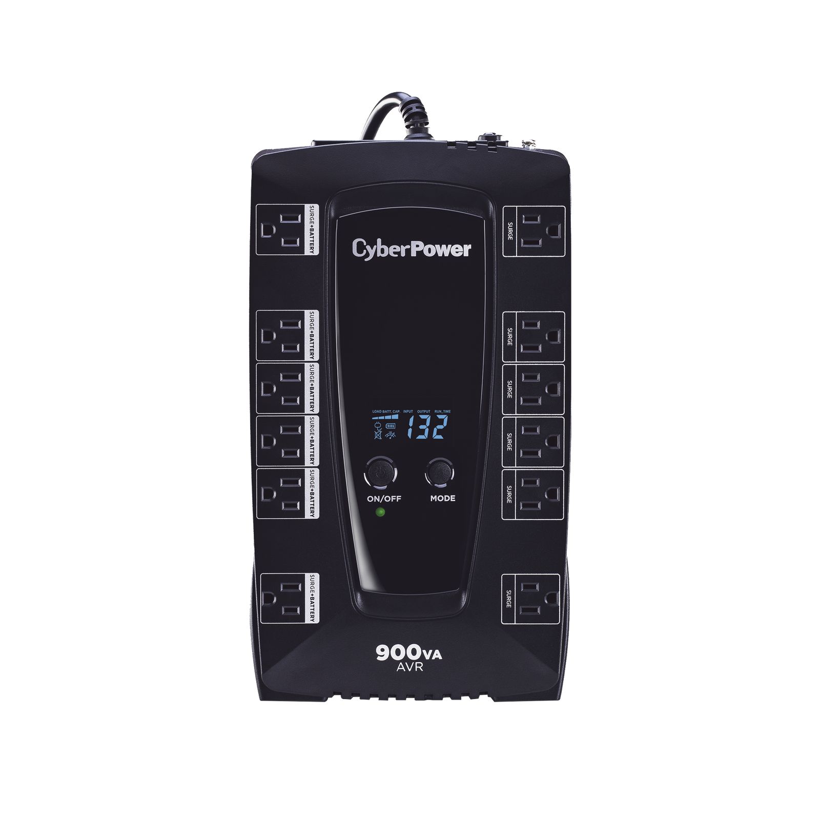 UPS de 900 VA/480 W Topología Línea Interactiva Entrada 120 Vca NEMA 5-15P Tipo Gabinete Compacto Con 12 Tomas NEMA 5-15R - SILYMX