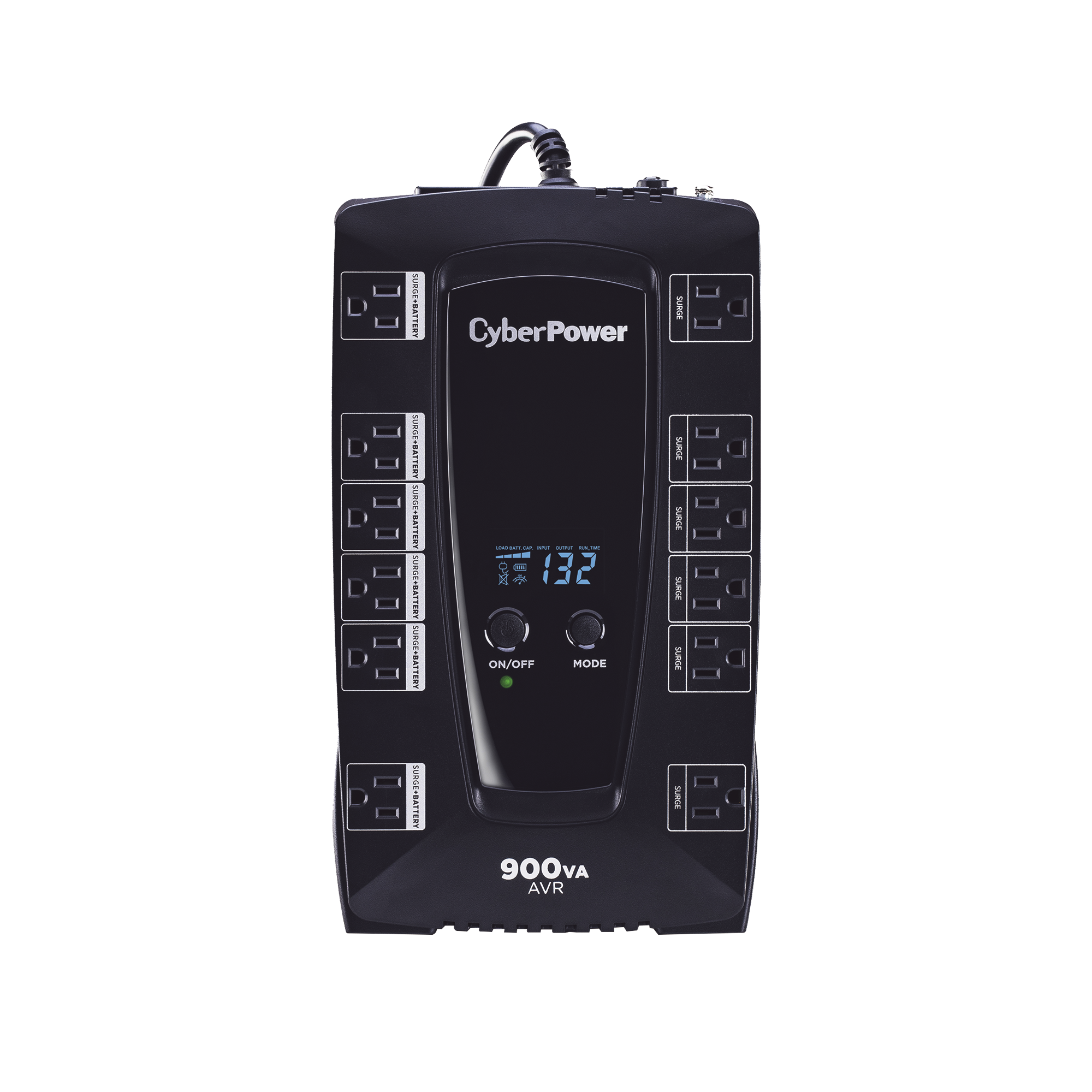 UPS de 900 VA/480 W Topología Línea Interactiva Entrada 120 Vca NEMA 5-15P Tipo Gabinete Compacto Con 12 Tomas NEMA 5-15R - SILYMX