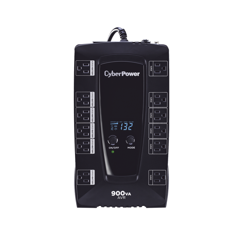 UPS de 900 VA/480 W Topología Línea Interactiva Entrada 120 Vca NEMA 5-15P Tipo Gabinete Compacto Con 12 Tomas NEMA 5-15R - SILYMX