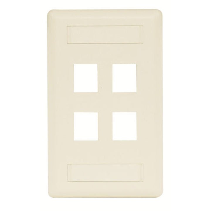 Belden Placa de Pared Keyconnect 4 Puertos Marfil AX102248 - SILYMX