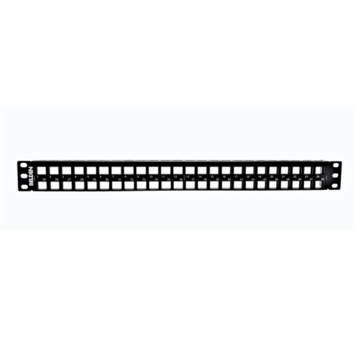 Panel de Parcheo Belden de 48 Puertos RJ-45 1U Negro - SILYMX