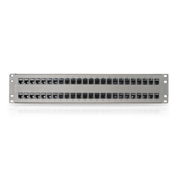 Panel de Parcheo Belden Precargado de 48 Puertos 2U Titanio - SILYMX