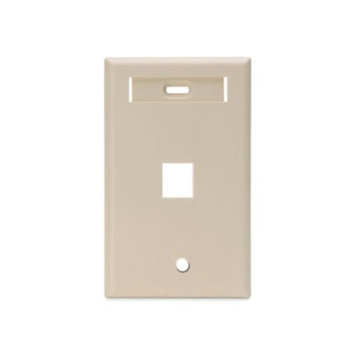 Placa de Pared Belden Keyconnect 1 puerto marfil C/iden - SILYMX