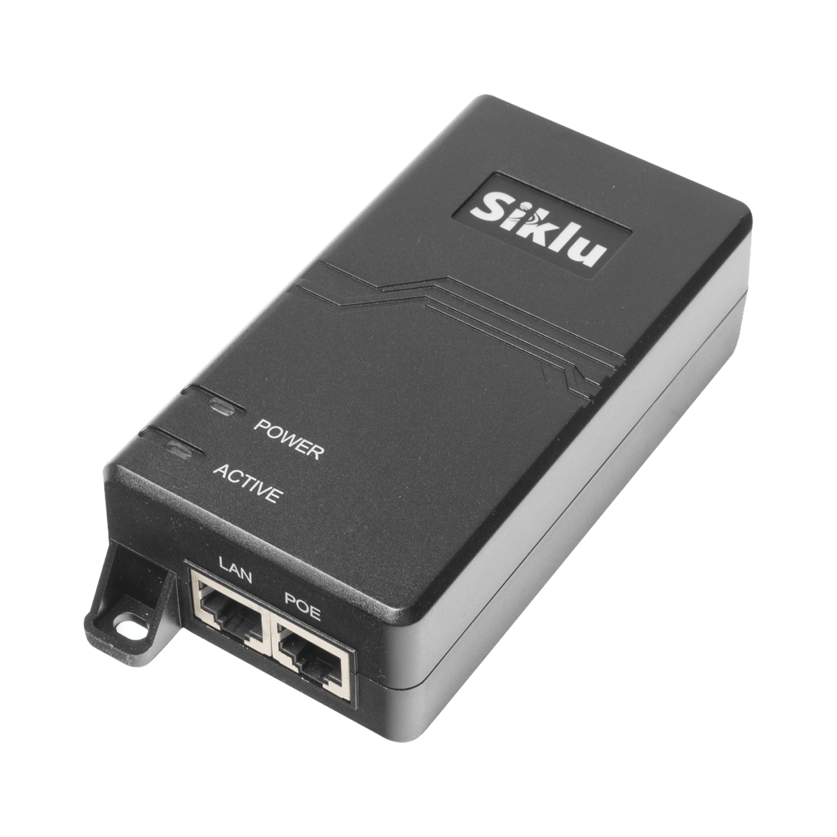 Inyector PoE, 1 Gbps, 60 W, 55 Vcd, 100-240 Vca, Cable CA - SILYMX