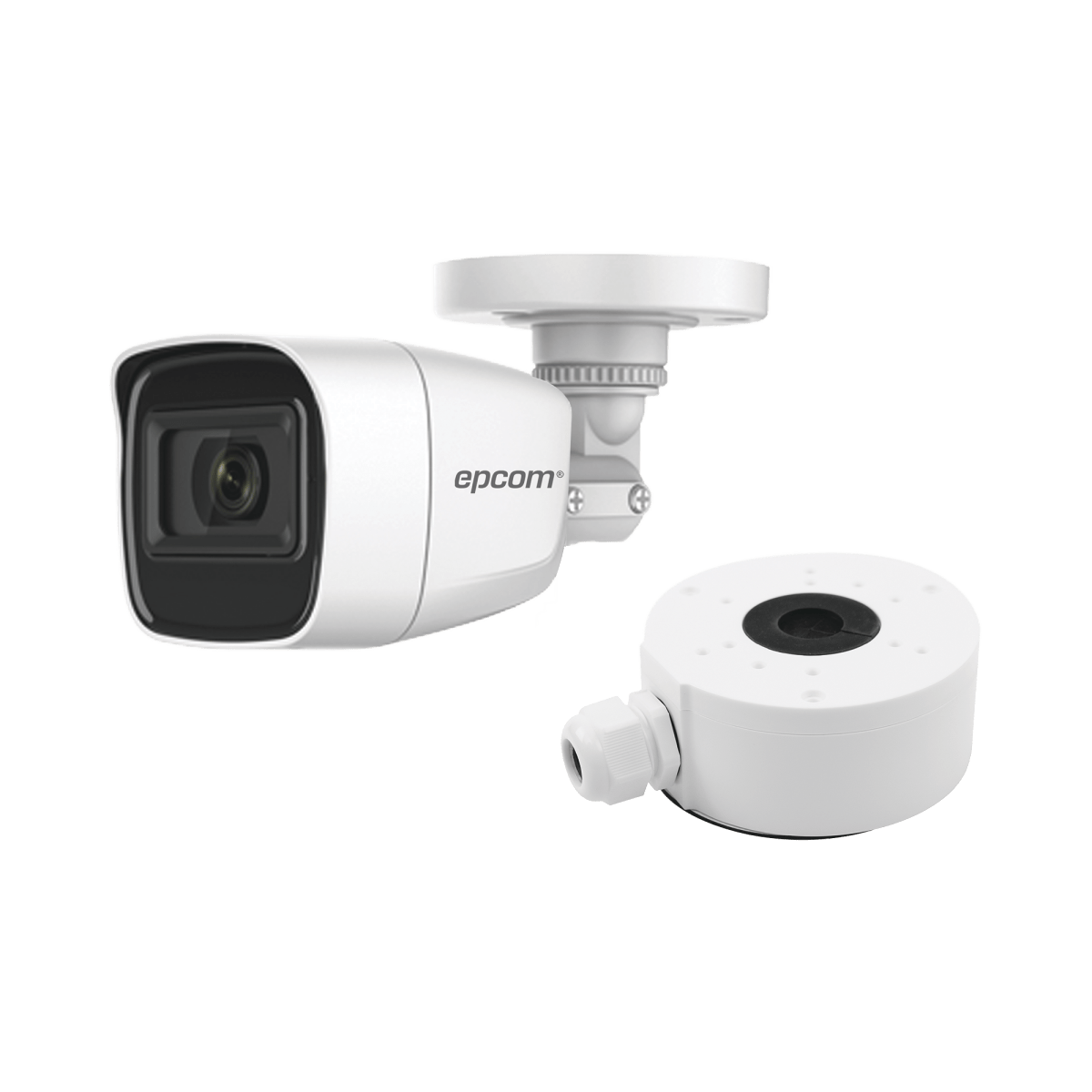 KIT DE CÁMARA + MONTAJE / Cámara Bala TURBOHD 2 Megapixel (1080p) / Gran Angular 106° / Lente 2.8 mm / 25 mts IR EXIR / Exterior IP66 / 4 Tecnologías / dWDR - SILYMX