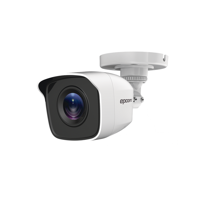 Bala TURBOHD 2 Megapíxeles (1080p) / METALICA / Gran Angular 103° / Lente 2.8 mm / IR EXIR Inteligente 20 mts / Exterior IP66 / TVI-AHD-CVI-CVBS - SILYMX