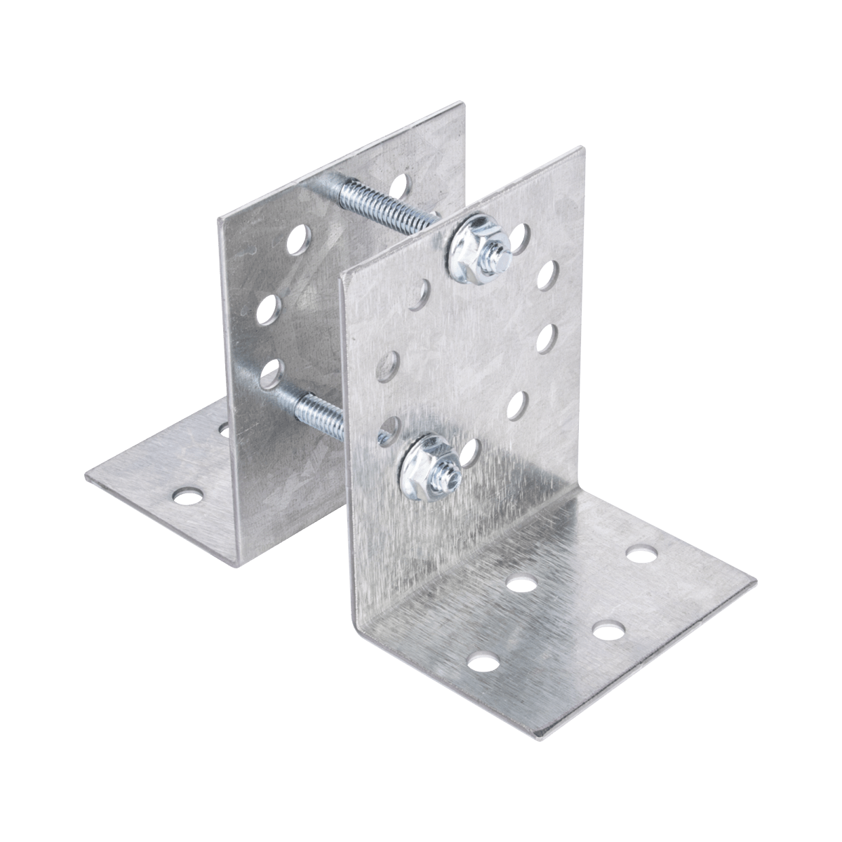 Base Multiposición para postes de paso o esquina en cercos electricos 100% Acero galvanizado. - SILYMX