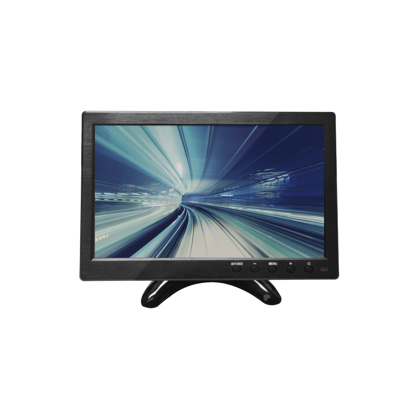 Monitor 10.1" Tft-Lcd Ideal Para Colocar En Vehículos O Dvr/Nvr. Entradas De Video Hdmi, Vga Y Rca (Cvbs) - SILYMX