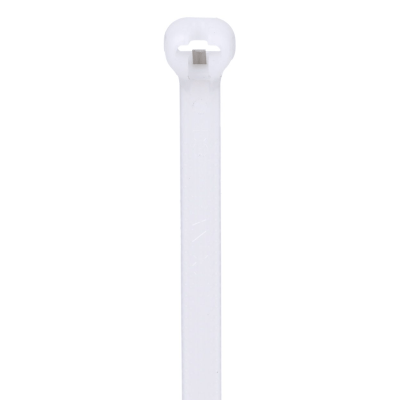 Cincho De Nylon 6.6 Dome-Top® Con Lengüeta De Bloqueo De Acero Inoxidable De 305 Mm De Largo Color Natural Paquete De 100Pz - SILYMX