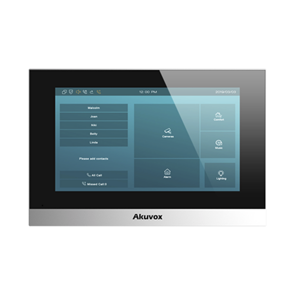 Monitor Linux de 7 Pulgada para interior / Intercom SIP / Compatible con cualquier frente de calle AKUVOX - SILYMX