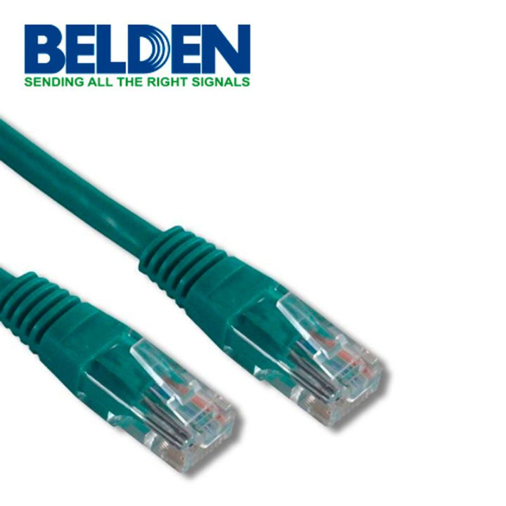 Patch Cord Belden Cat6+ UTP RJ45 Verde 1.5 Mts 5 Ft C601105005