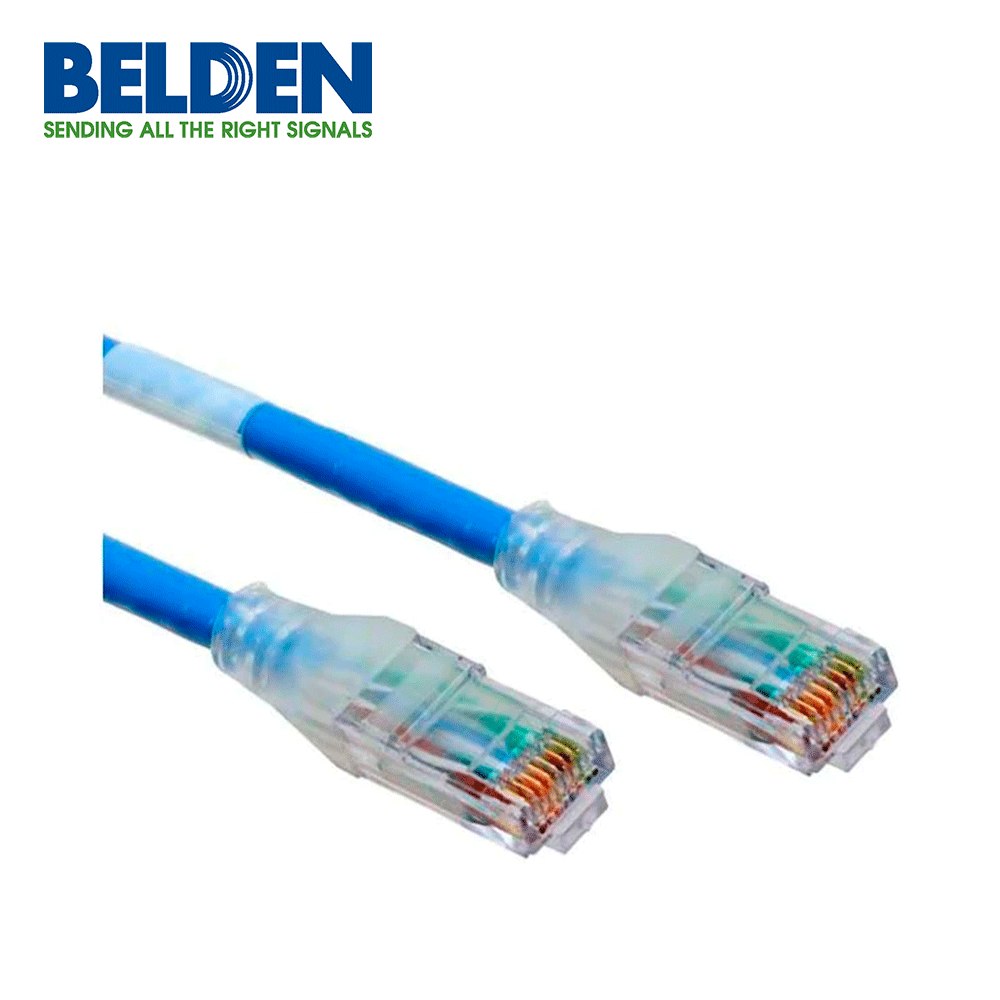 PatchCord Belden Cat6a RJ-45 Macho - RJ-45 Macho 3 Metros Azul 10 Ft CA21106010 - SILYMX