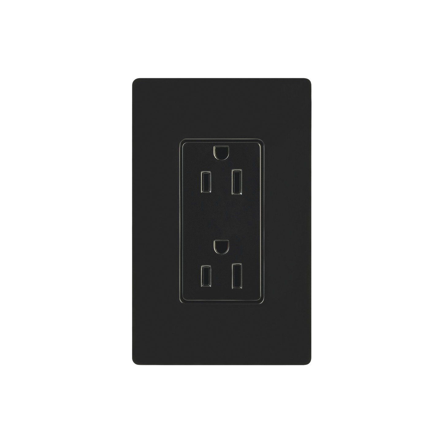Tomacorriente, receptaculo convencional 120V, 15A, color negro. - SILYMX