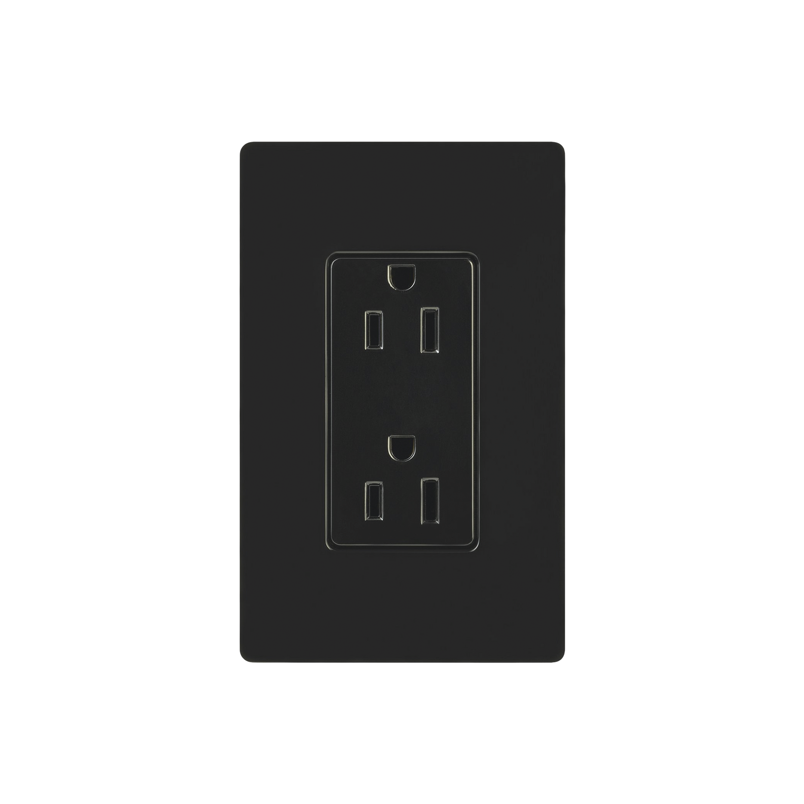 Tomacorriente, receptaculo convencional 120V, 15A, color negro. - SILYMX