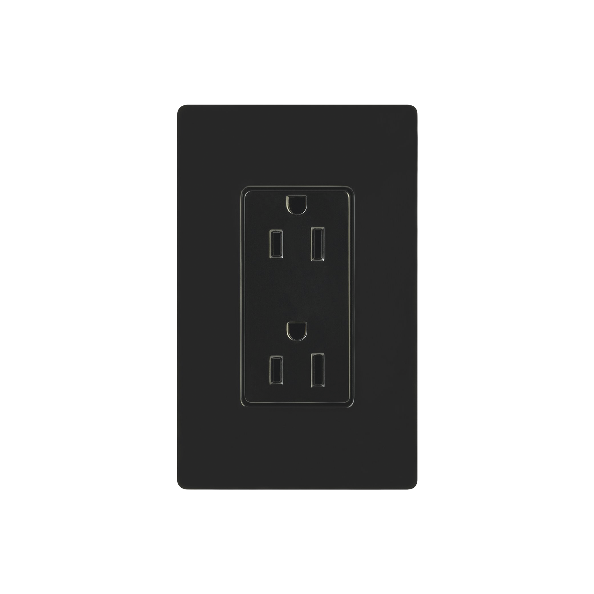 Tomacorriente, receptaculo convencional 120V, 15A, color negro. - SILYMX