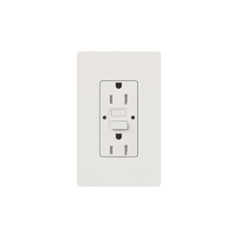 Tomacorriente 125V 15A resistente a manipulaciones, color blanco. - SILYMX