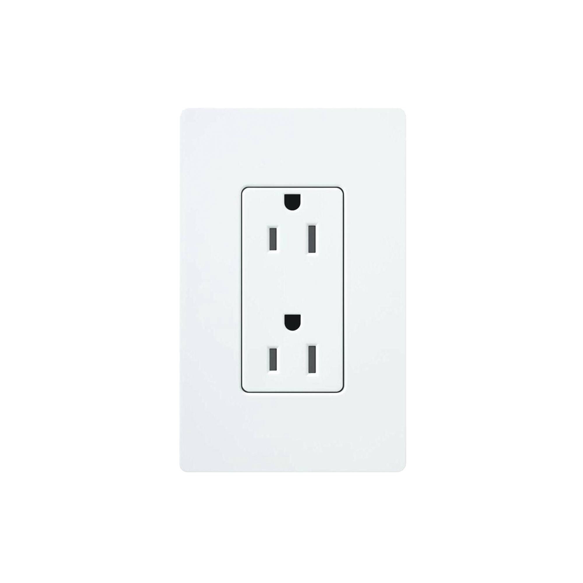 Tomacorriente, receptaculo convencional 120V, 15A, color blanco. - SILYMX