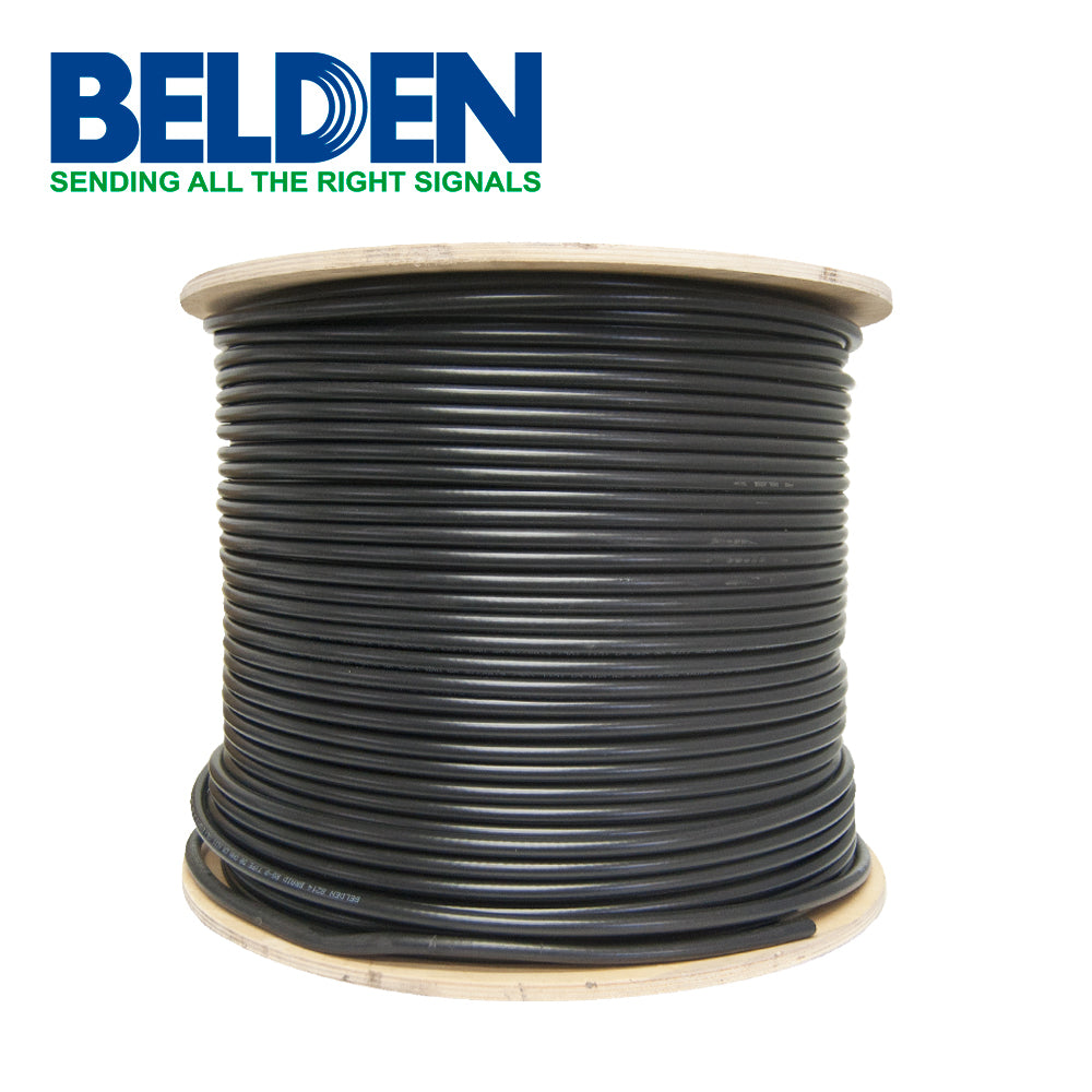 Cable Coaxial Rg8 Belden 8214 0101000 Conductor Flexible De Cobre Negro 305 Metros